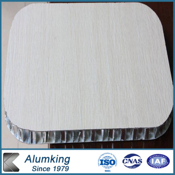 Holzfarbe Aluminium Wabenplatte / Wabenplatte